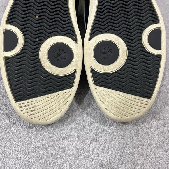 Tory Burch Clover Court Women’s 8 Sneaker Black White Low Top - Picture 9 of 10